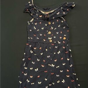 Navy Jumper with Butterfly Print